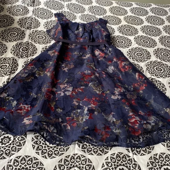 white christmas dresses Vivien Mini Dress in Midnight Blue main image 0